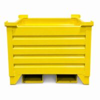 Corrugated Steel Containers with Fork Tunnels | Fork Pockets for Tilting and Dumping