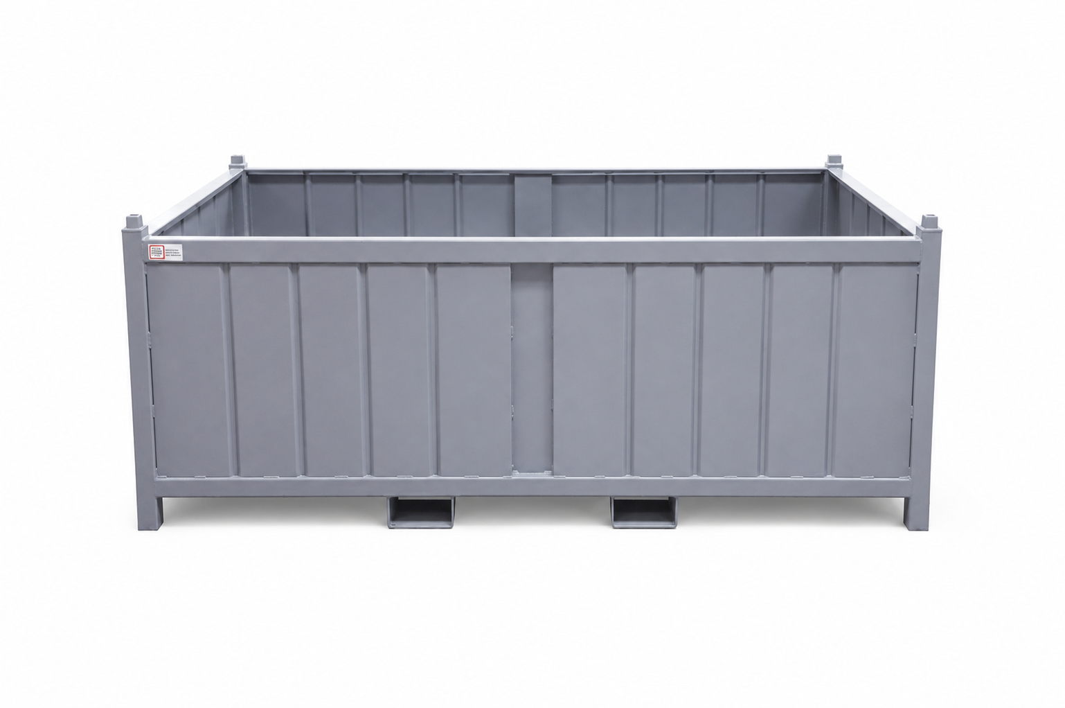 Extra Wide Stackable Corrugated Steel Containers