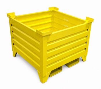 Steel Bulk Containers with Fork Tubes Pockets Tunnels
