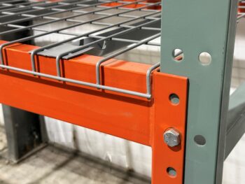 Structural Pallet Rack with Flared Wire Decking