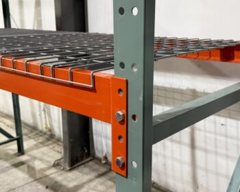 Structural Pallet Rack with Flared Wire Decking Pic