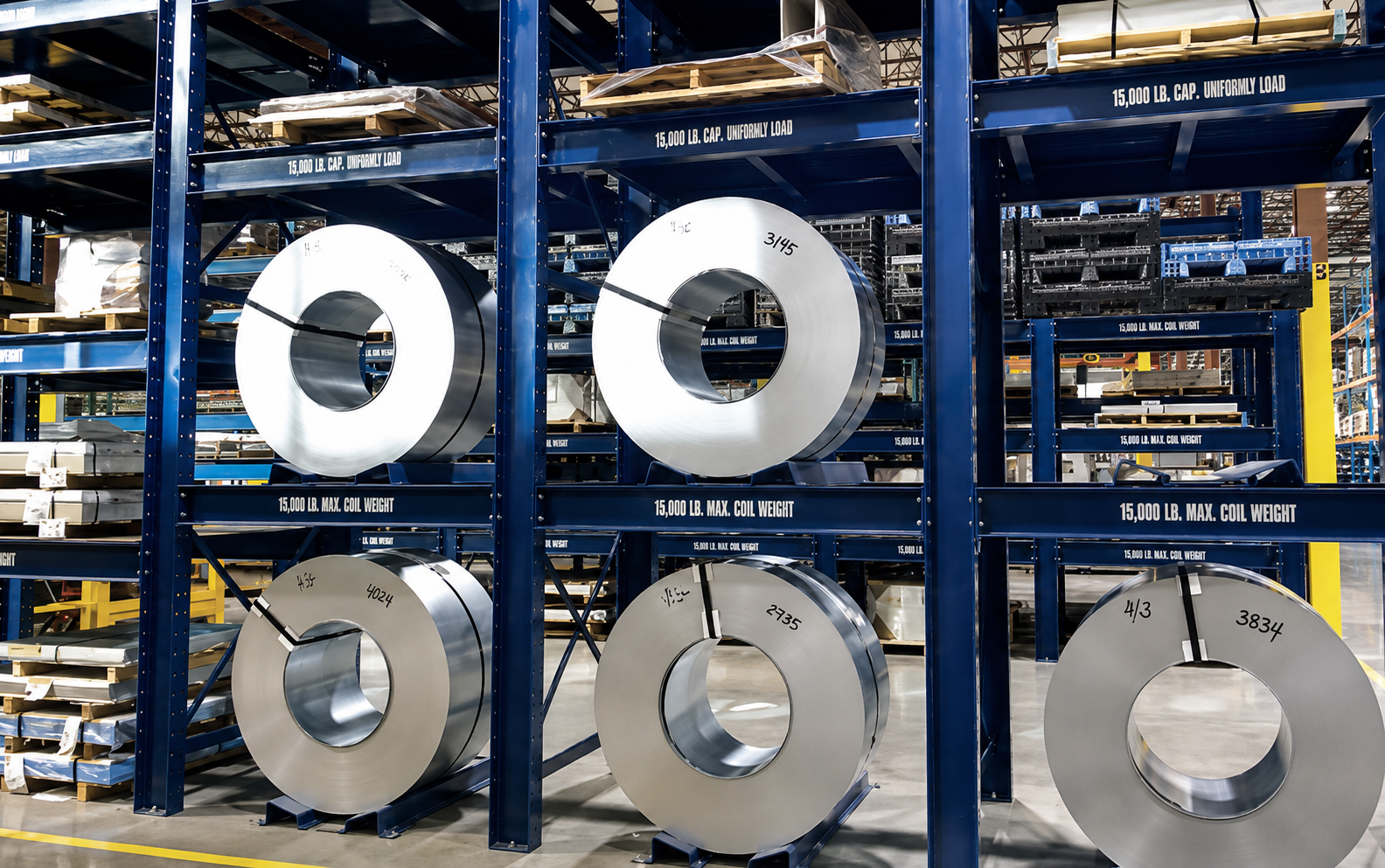 Heaviest Duty I Beam Coil Racking Heaviest Duty I Beam Coil Racking