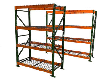 48 and 60 Inch Wide Span Racks with Wire Decking 2