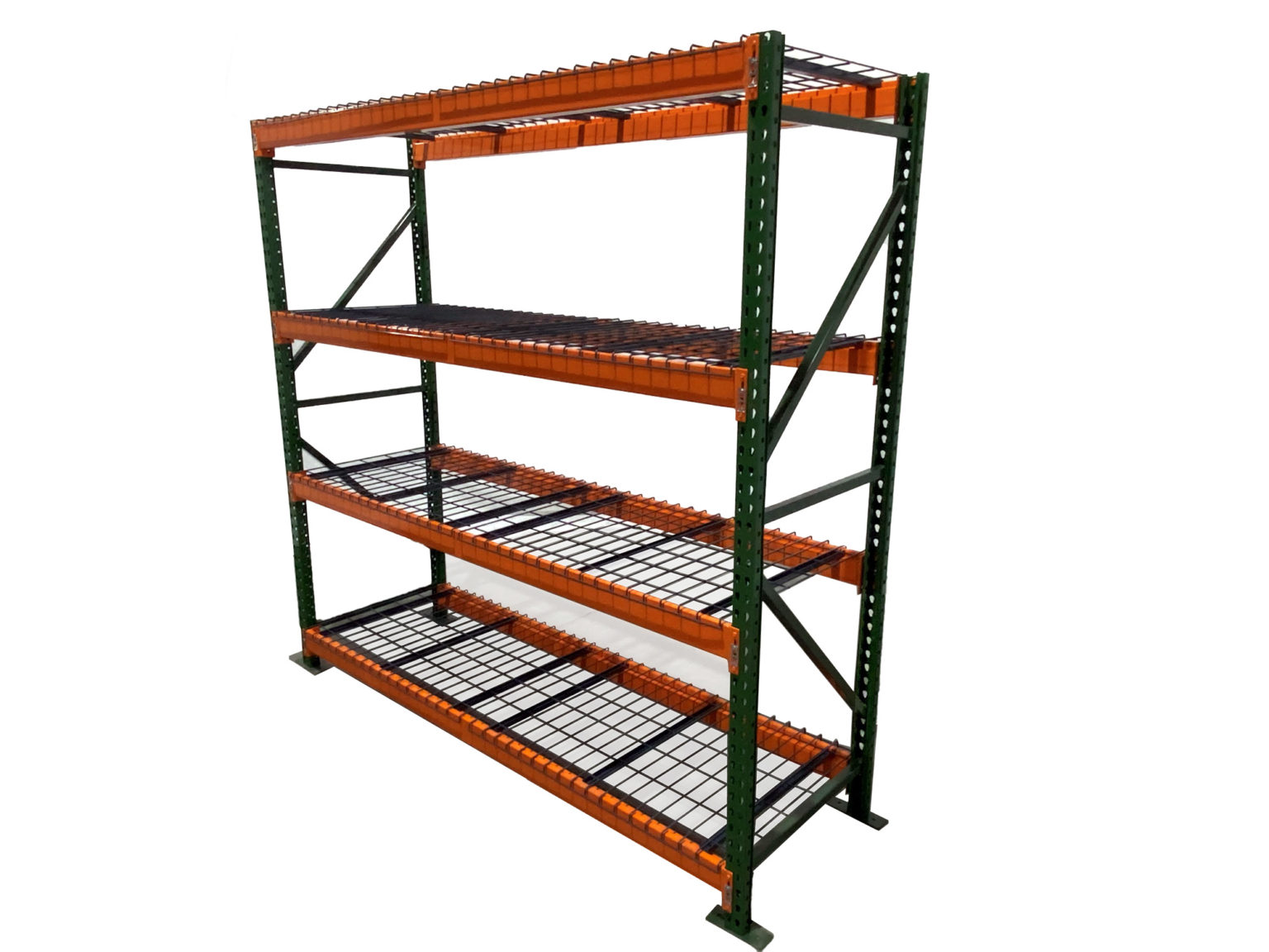 Teardrop Wide Span Storage Racks With Wire Mesh Decking Warehouse Rack And Shelf 1002