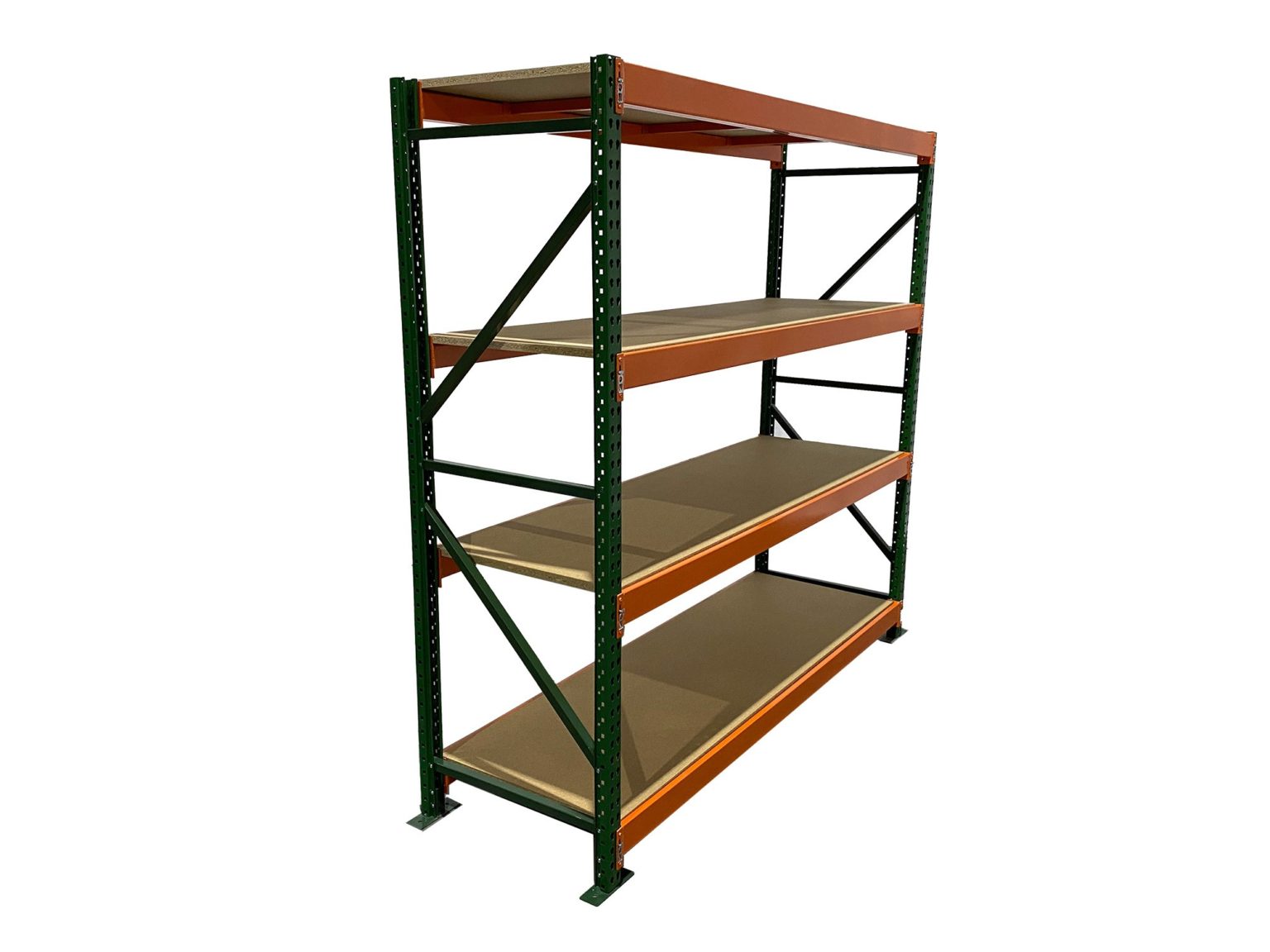 Teardrop Wide Span Particle Board Storage Racks