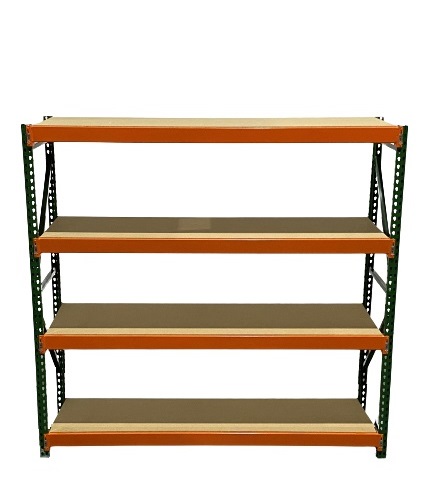 Teardrop Wide Span Storage Racks with Particle Board Decking