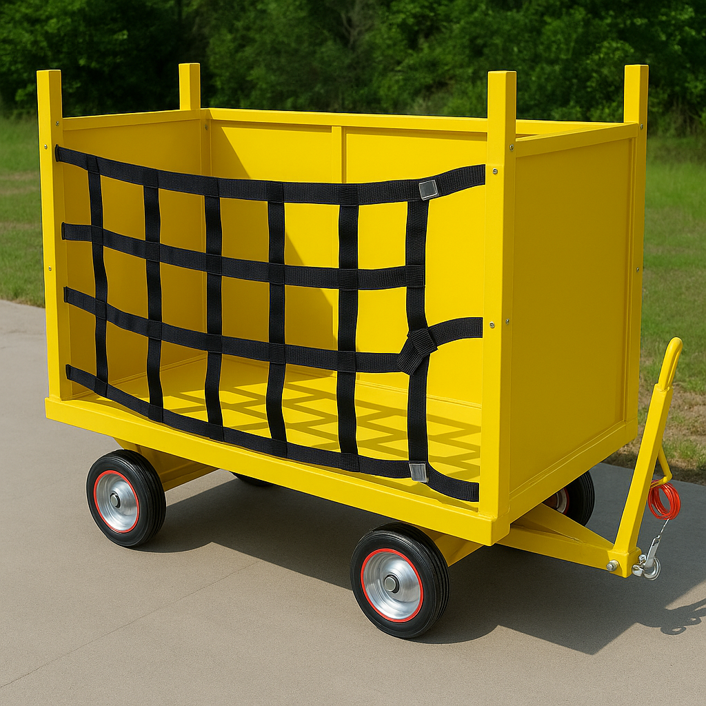 Corrugated Cardboard Quad Steer Tow Cart Corrugated Cardboard Quad Steer Tow Cart