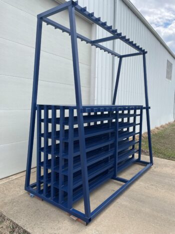 Double Sided A-Frame Vertical Horizontal Pipe Rack