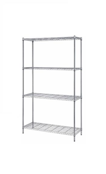 Chrome Plated Wire Shelving Unit Ships In A Box Feature Pic