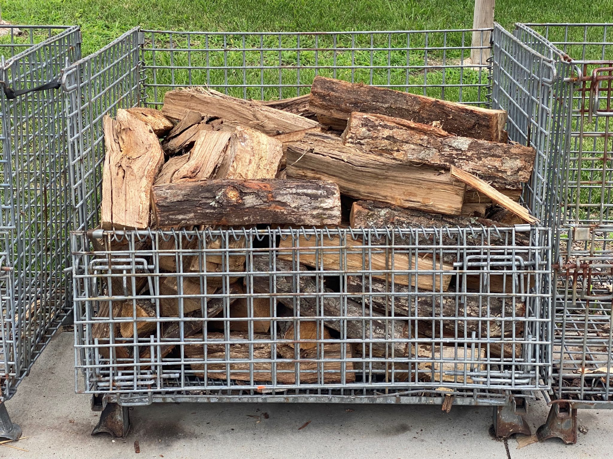 Large Wire Firewood Storage Baskets Firewood Containers