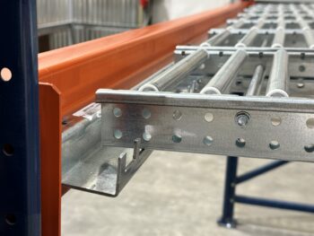 Aluminum Carton Flow Roller Tracks and Hanger Brackets