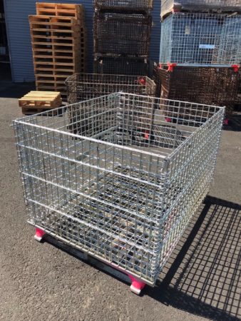 Custom Heavy Duty Collapsible Wire Containers - Warehouse Rack and Shelf