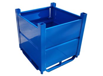 Heavy Duty Rigid Sheet Metal Bins Steel Containers Feature Pic