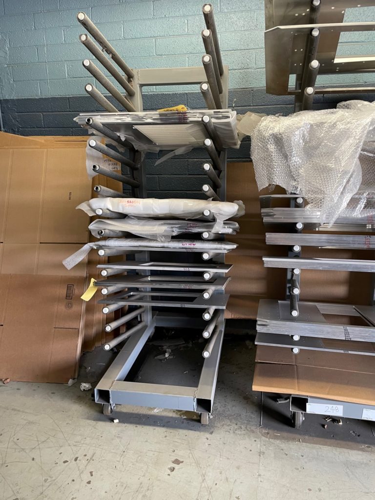 Heavy Duty Cantilever Mobile Plywood Storage Rack