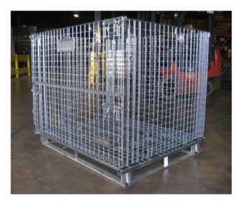 Convert Plastic Collapsible Containers to Steel or Wire Containers for Fire Safety