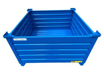 Blue Corrugated Steel Containers PN 51005-B Inside View