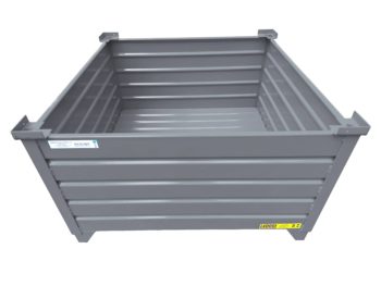 Gray Corrugated Steel Containers PN 51009-X Inside View
