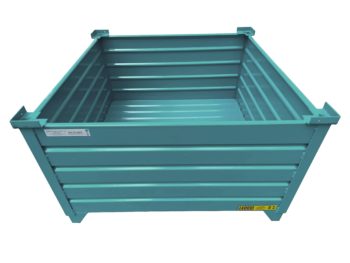 Teal Corrugated Steel Containers PN 51017-T Inside View