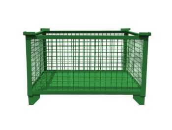 35x35x30 Rigid Wire Containers Green H600-387-G 35x35x30 Rigid Wire Containers Green H600-387-G