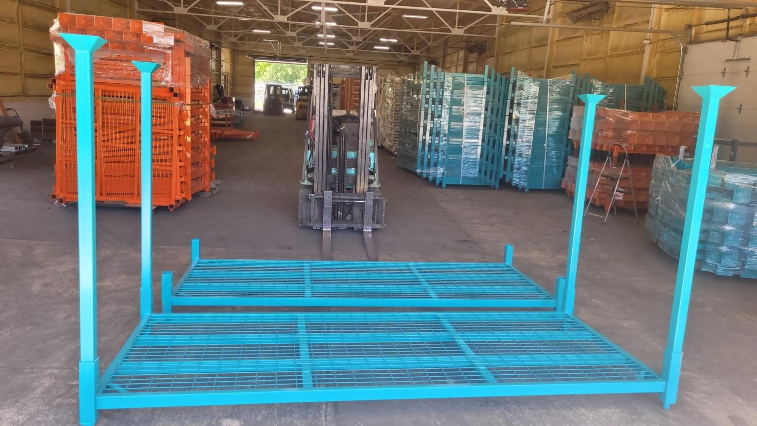 48" d. x 120" w. x 69" h. Portable Stack Racks Warehouse Rack and Shelf