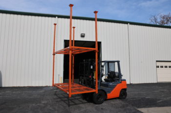 48x96x69 Stacking Rack on Forklift