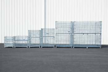 Custom Wire Containers Stacked 2 High