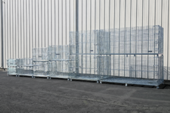 Custom Wire Containers Stacked 2 High Right