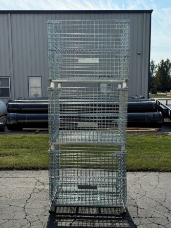 Extra Large Wire Containers Stacked 3 High