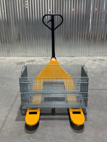 Junior Wire Basket on Pallet Truck