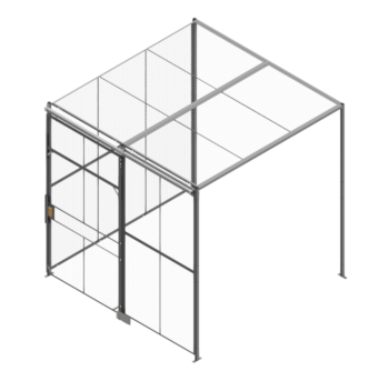 Two-Sided Wire Cage with Sliding Out Gate with Ceiling