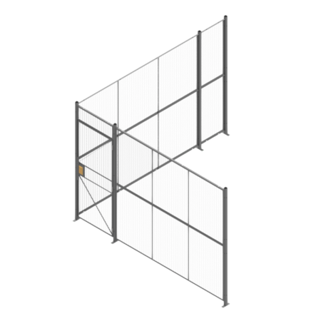 Two Sided Wire Partition Swing Out Gate Two Sided Wire Partition Swing Out Gate