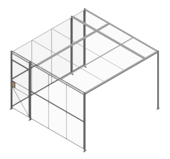 Two Sided Wire Partition with Lid