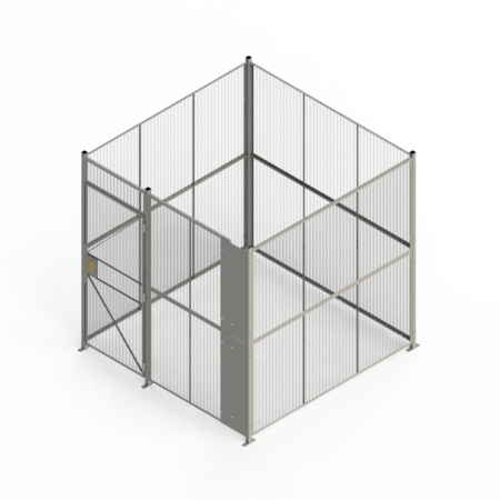 WireCrafters 4-Sided Wire Partition Security Cage Feature Pic WireCrafters 4-Sided Wire Partition Security Cage Feature Pic
