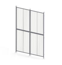 WireCrafters 1-Sided Wire Partitions & Security Cages - Warehouse Rack ...