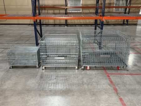junior Medium Senior Wire container with Hinged Lids junior Medium Senior Wire container with Hinged Lids