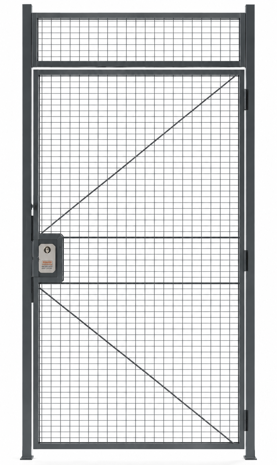Wire Mesh Partition Single Hinged Door Wire Mesh Partition Single Hinged Door