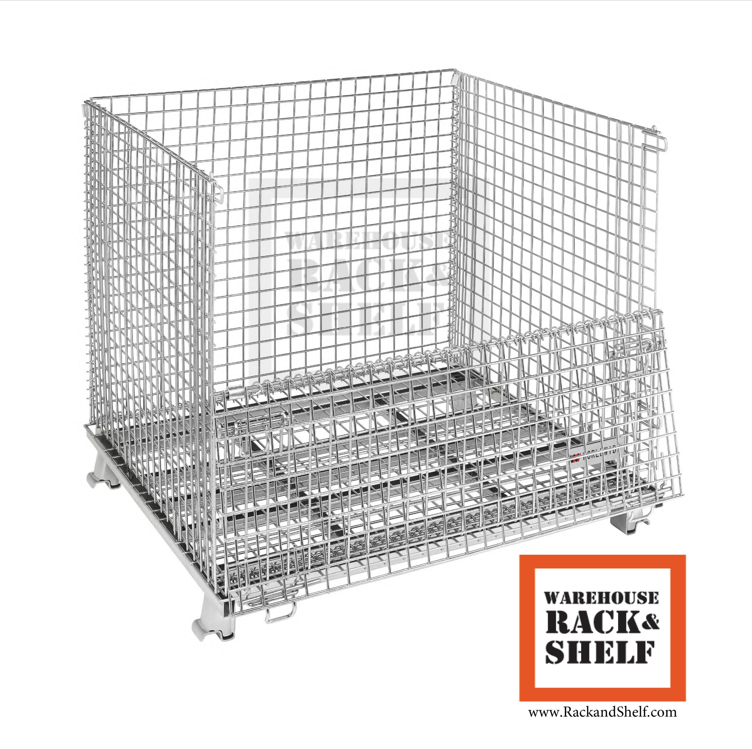 Collapsible Stackable Wire Baskets 1