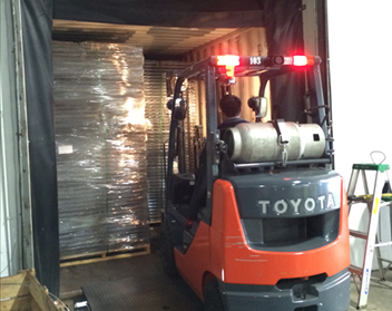 Truckload of Wire Mesh Decking for Pallet Rack