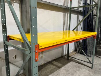 Heaviest Duty Steel Plate Pallet Rack Decking Side View