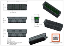 Small Plastic Rack Bins with Dividers | Plastic Hopper Bins