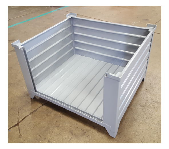 ThreeSided Corrugated Steel Containers with Open Side