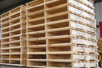 stack of wooden pallets