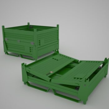 Chrysler CC 71 Collapsible Knockown Corrugated Steel Containers