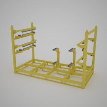 Custom Caterpillar Platform Rack Yellow