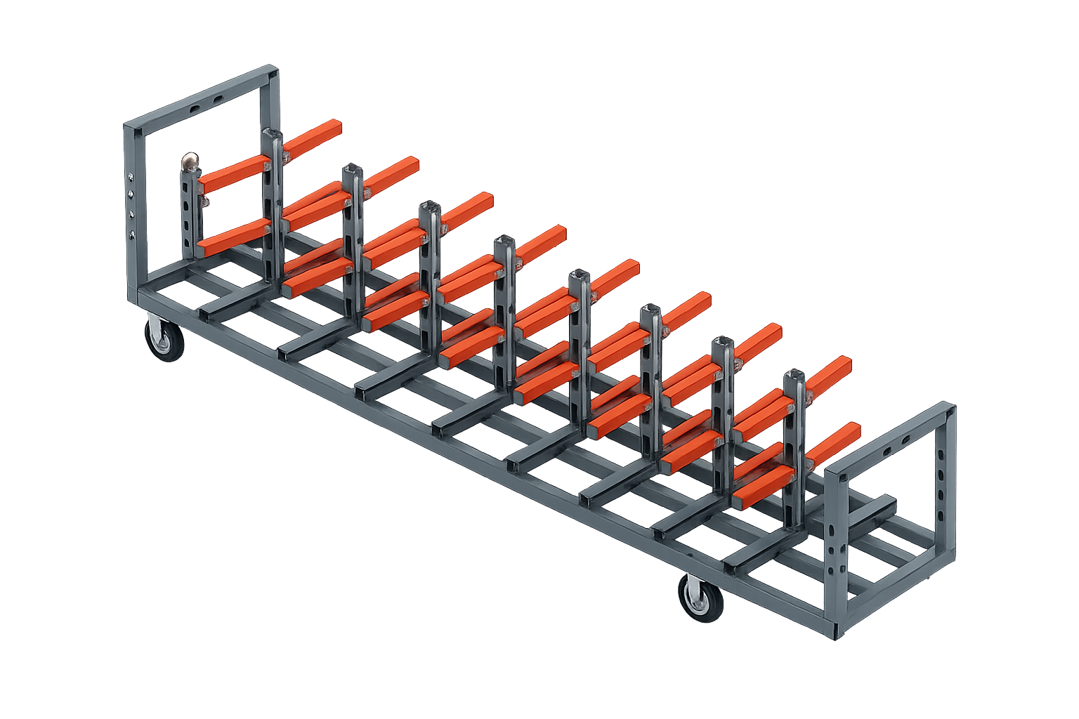 Front Steer Cantilever Carts | Pipe Trailer | Pipe Tow Carts