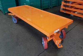 Quad Steer Tow Cart Orange