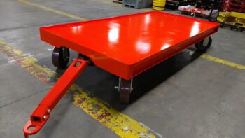 Quad Steer Tow Cart Red Handle