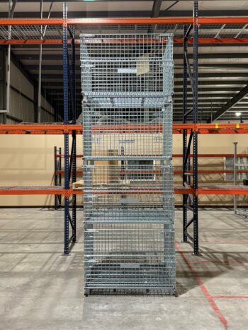 Wire Containers Stacked 4 High