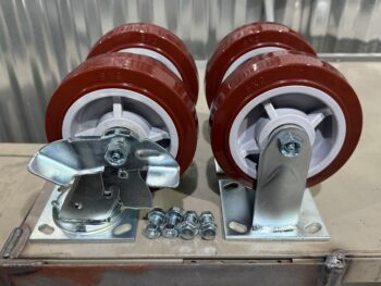 6x2 polyurethane casters kit