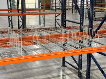 Snap-in Wire Mesh Shelf Dividers for Pallet Racks